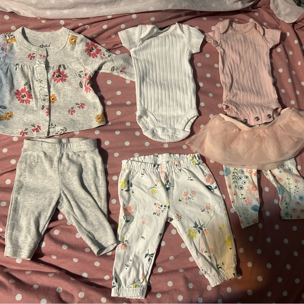 Floral Baby Clothing Set